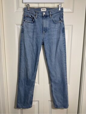AGOLDE Wilder Jeans High Rise Straight Leg Light Wash Size 26